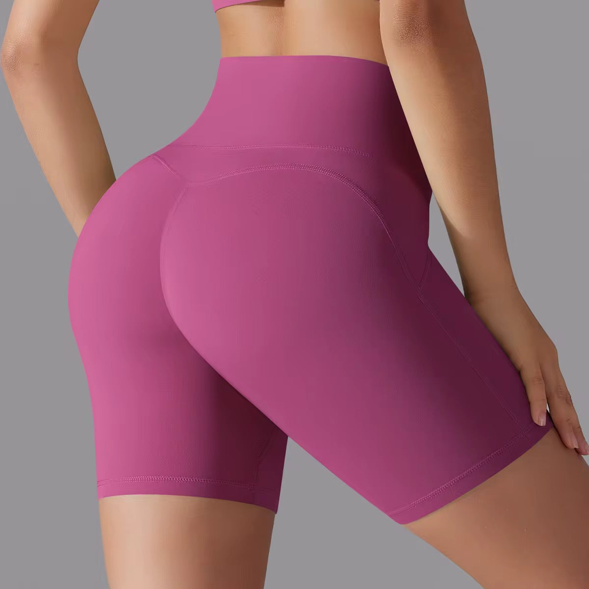 High waist Double-sided Yoga Shorts Fitness short