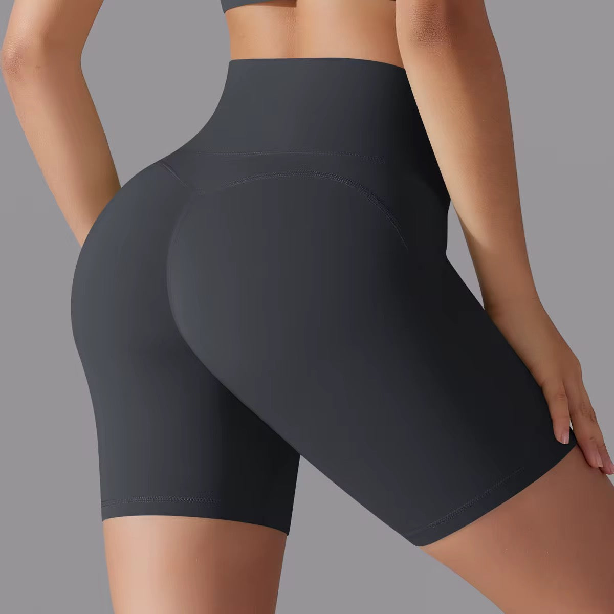 High waist Double-sided Yoga Shorts Fitness short