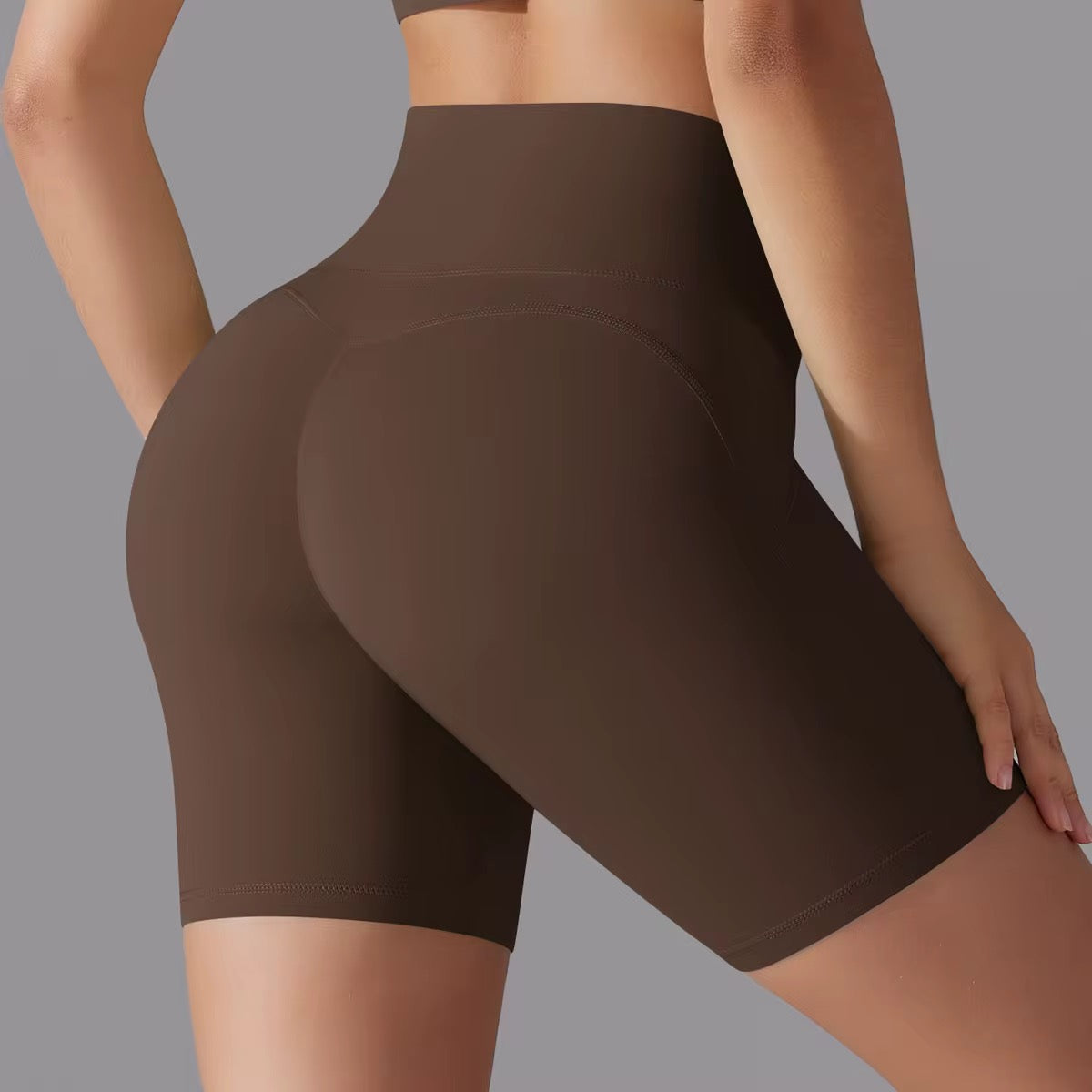 High waist Double-sided Yoga Shorts Fitness short