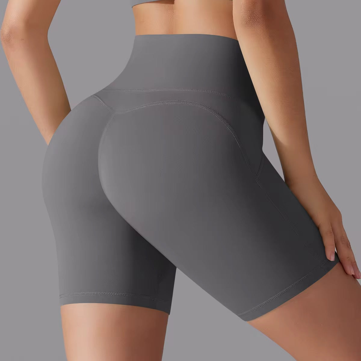 High waist Double-sided Yoga Shorts Fitness short