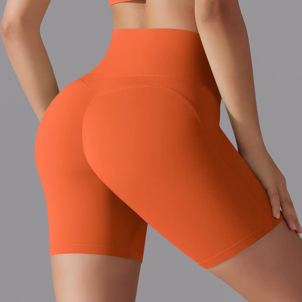 High waist Double-sided Yoga Shorts Fitness short