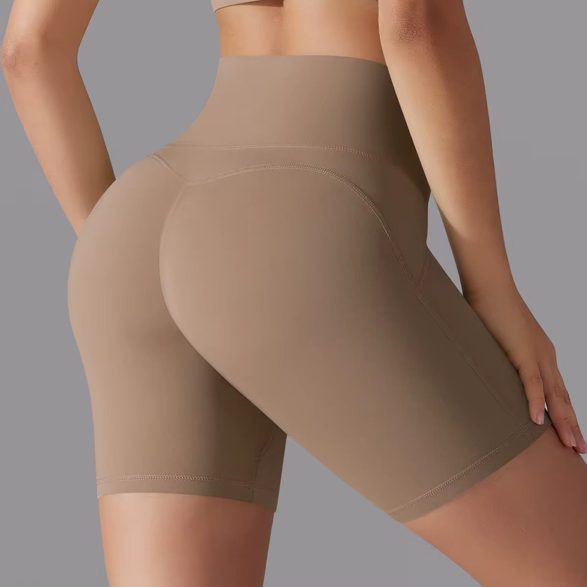 High waist Double-sided Yoga Shorts Fitness short