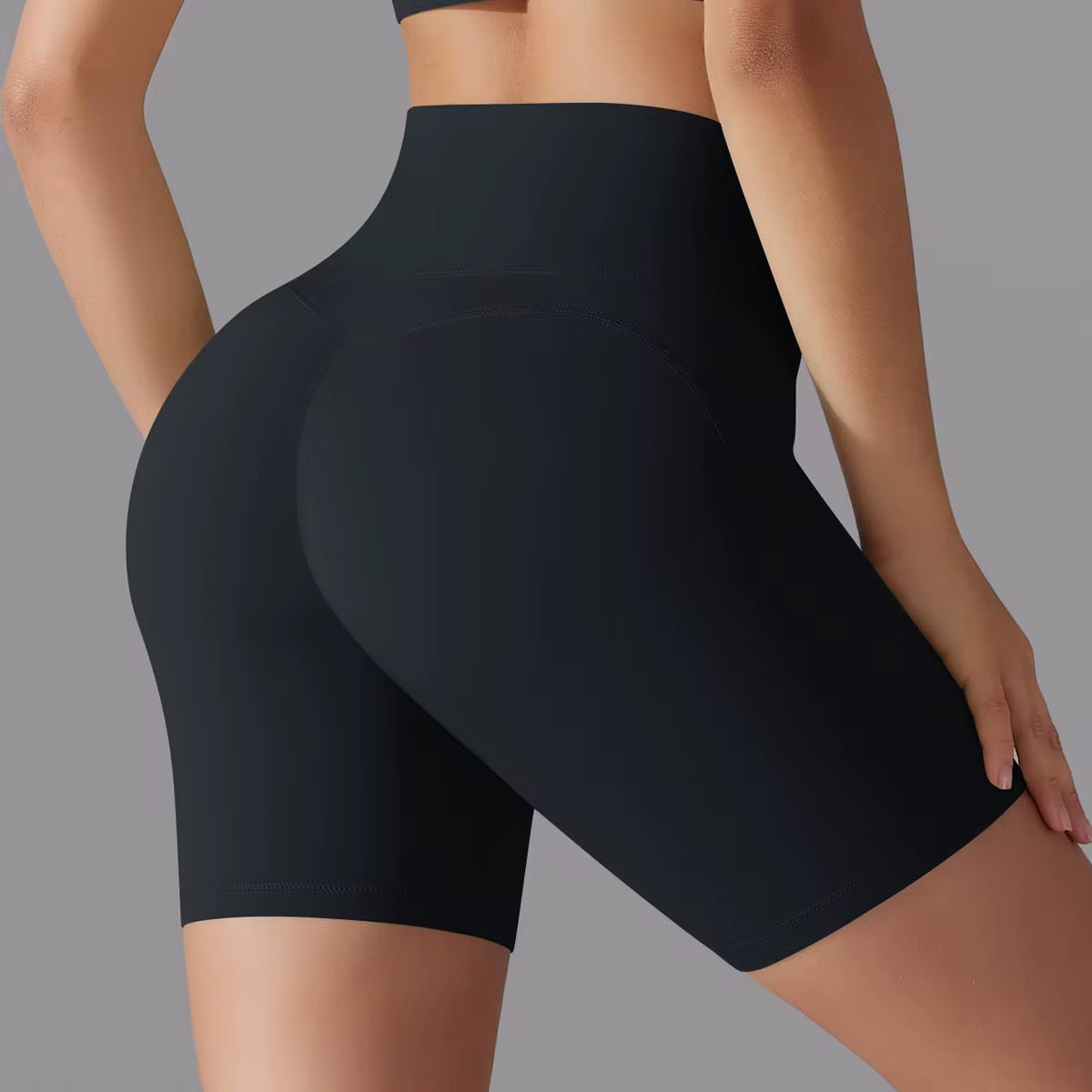 High waist Double-sided Yoga Shorts Fitness short