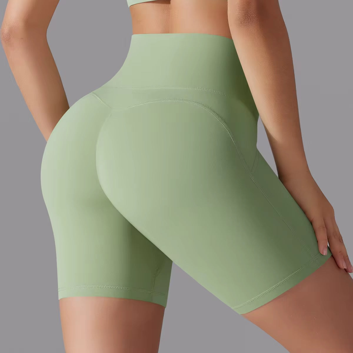 High waist Double-sided Yoga Shorts Fitness short
